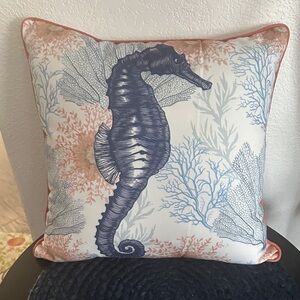 Seahorse Decorative Pillow